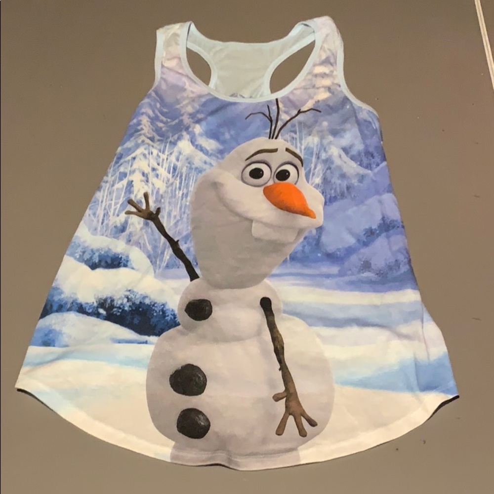 Olaf racerback tank top